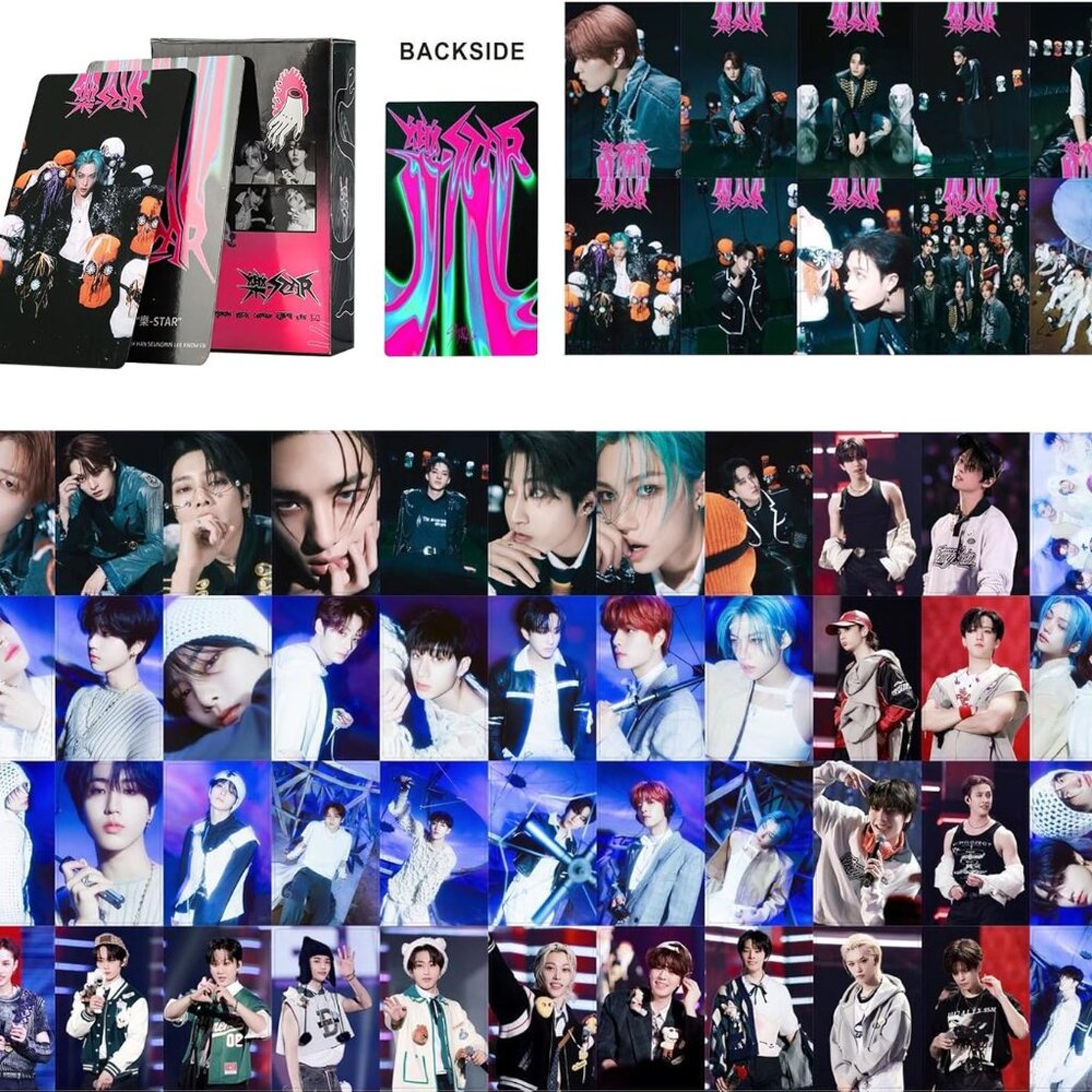 Stray Kids Gifts Set, Including 110 Photocards, 180 Stickers, 1 Drawstring Bag B - Picture 4 of 7